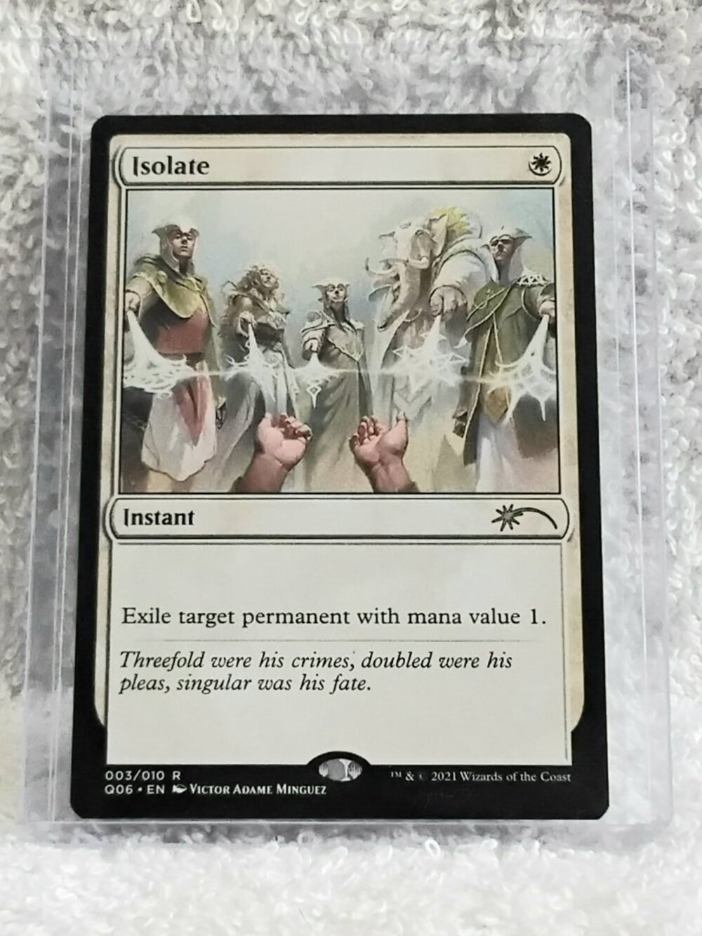 5/$20 Mint 2021 MTG Isolate Rare Card 003/010 Deckmaster!!